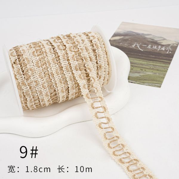 Рождественская коричневая ленточка из лопатки 5 мм-45 мм