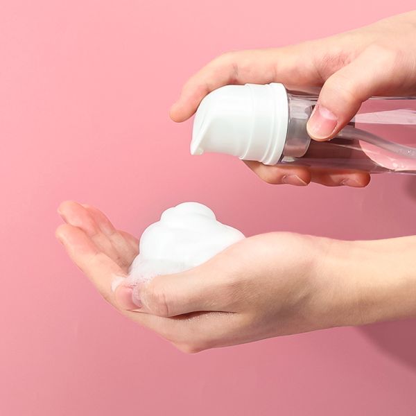 Recyclable Non Spill Foam Pump Bottle with Press Cap for Foam Soap and Hand Sanitizer
