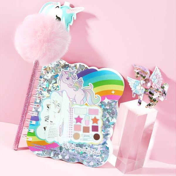 Colorful Childrens Play Makeup Sets Pretend Cosmetic Set With Book And Pencil