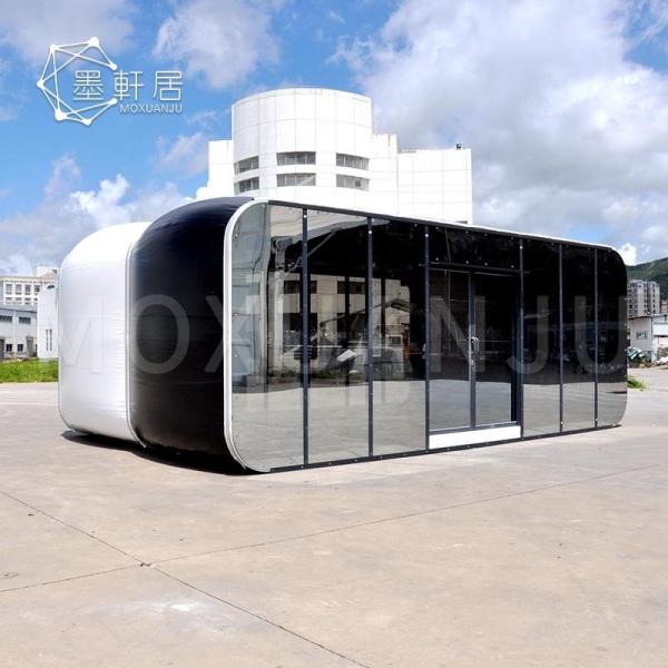 8M Box Hotel Luxury Glamping Tent Glass House Resort For Outdoor Shop