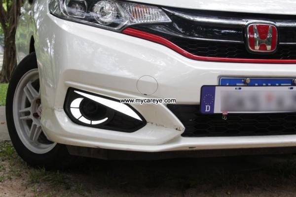 America Honda Jazz fit Car DRL LED Daytime driving Lights aftermarket 2017-2018