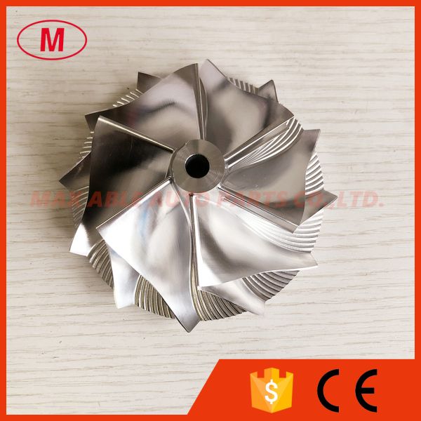 T76 6+6 blades 76.71/102.35mm turbo aluminum 2618/milling/billet compressor wheel for racing