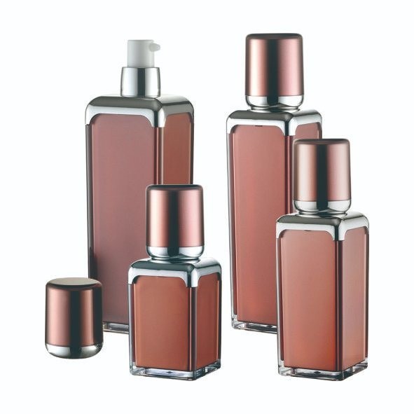 JL-LB303 Square Cosmetic Lotion Bottles 15ml 30ml 50ml 100ml Packaging