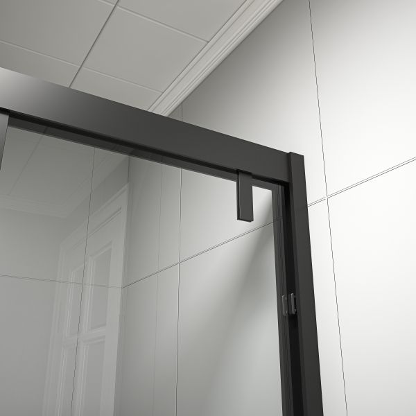 KPN2009003 1200-2000X1950mm Double Sliding Glass Shower Doors , Shower Cubicle Doors With Double Wheels