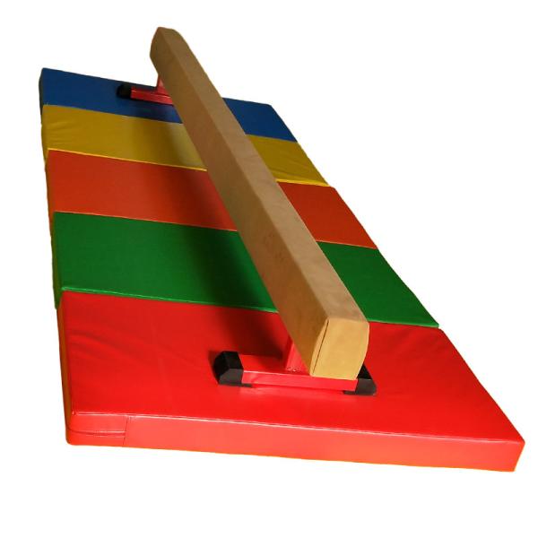 Large Sport Kids Gymnastics Beam And Mat 60CM Height Waterproof Anti Crack