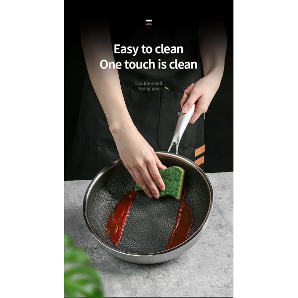 L'acier inoxydable de la catégorie comestible 304 collent non Pan Honeycomb Pot Bottom