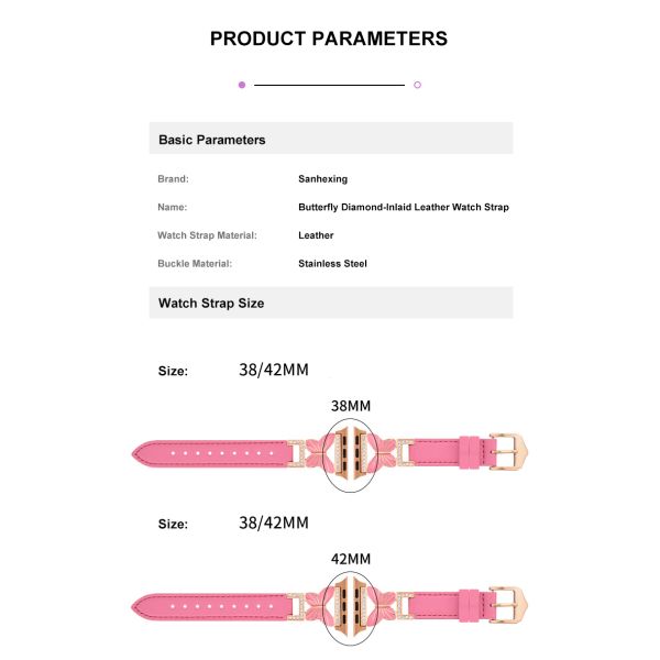 Elegant And Luxurious Butterfly Watch Strap For Women
