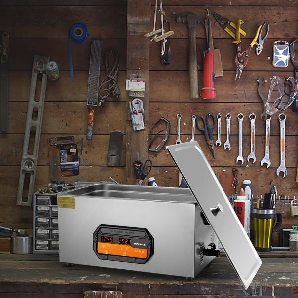 Máquina de limpeza por ultra-som industrial de 22L de aço inoxidável de 480W