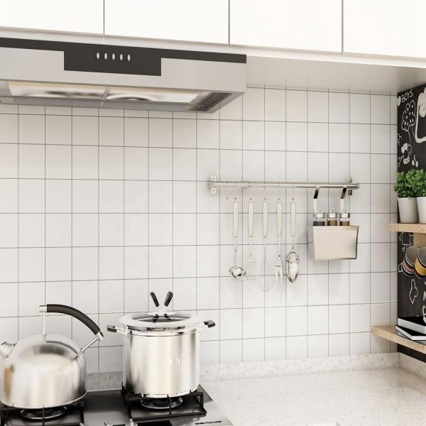 Kitchen Wallpapers Mosaic Paper Removable Wallpaper Peel and Stick Matt Wallpaper for Bathroom