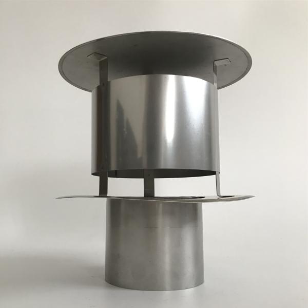 Class A Chimney Flue Rain Caps Black Painting Insert Installation Smooth Surface