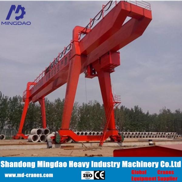 Wireless Radio Remote Control Double Girder Gantry Crane 150 Ton
