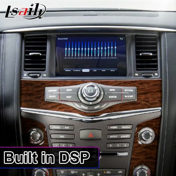 Экран мультимедиа автомобиля Lsailt для Nissan Patrol Y62 2011-2017 с беспроводным Android Auto Carplay