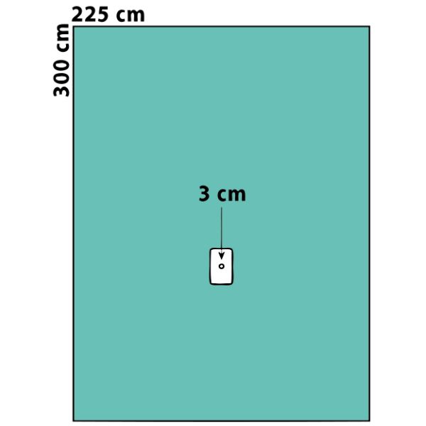 Quirúrgico disponible material de la extremidad superior de los PP SMS cubre con los tenedores del tubo