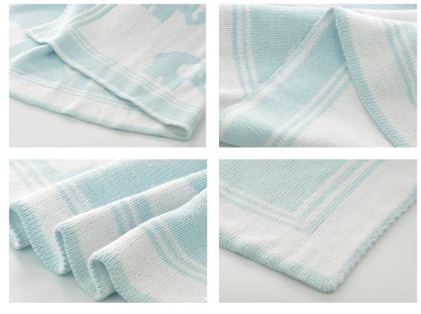 Child Cozy Knitting Blanket Couch Knit Lightweight Throw Blanket