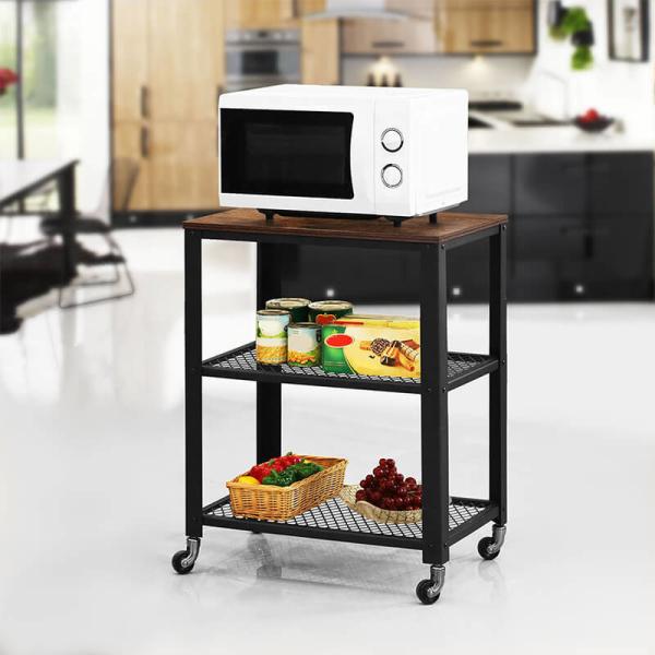 Kitchen Trolley Cart for Sale, Industrial Trolley Cart for Kitchen, Rolling Cart, Bar Trolley, LRC78X
