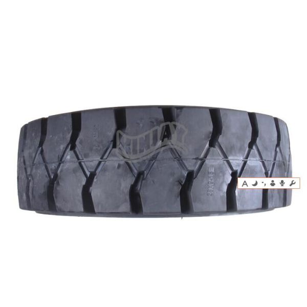 Forklift Turck Solid Tire 8.15x15 28x9-15 tire tread mold7.00-15 rubber ti6.00-9 High-quality rubber solid Forklift Tyre