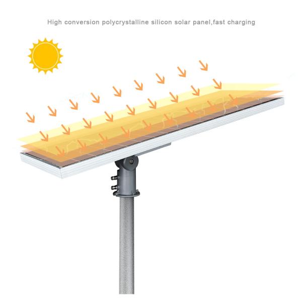 Integrou tudo em um lúmen alto conduzido solar IP65 exterior magro da luz de rua impermeável