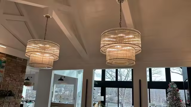 40W dos niveles de luz colgante 37