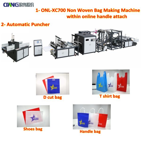 Eco-friendly Non Woven T-shirt Bag Making Machine in Tanzania
