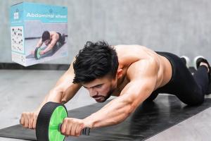 420G Multifunctional Fitness AB Wheel PP TPE AB Roller With Knee Pads