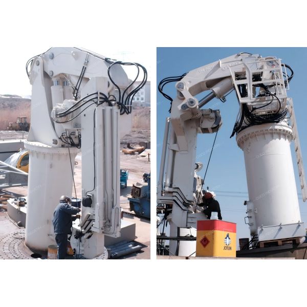 4T 14M Knuckle And Foldable Boom Marine Crane