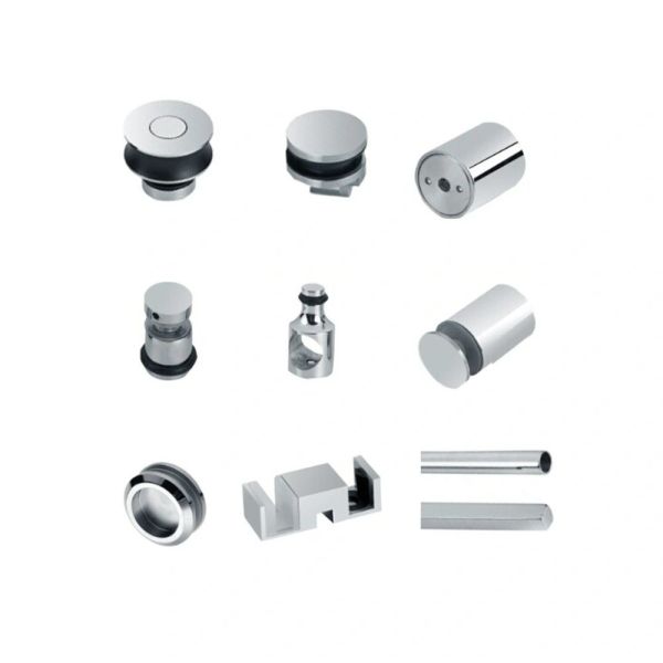 OEM CNC Hardware Parts Cabinets Stainless Steel Frameless Sliding Glass Shower Doors
