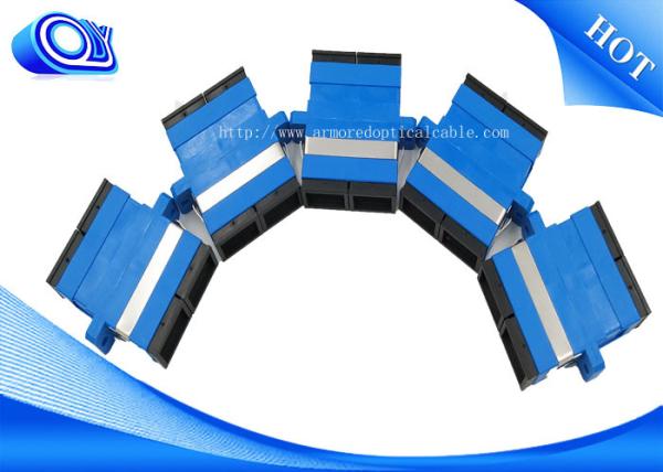 IEC Standard Fiber Optic SC to SC Adapter Duplex with Ceramic  Sleeve without flange Suppliers