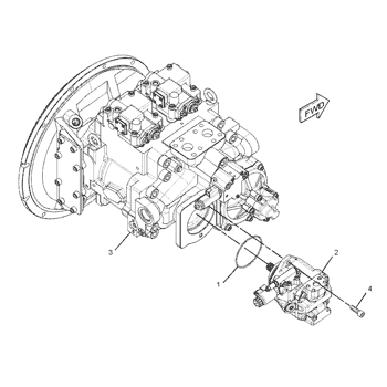 TQ E345d E349d Гидравлический вентиляторный мотор, 295-9426 2959426 Вентиляторный насос экскаватора