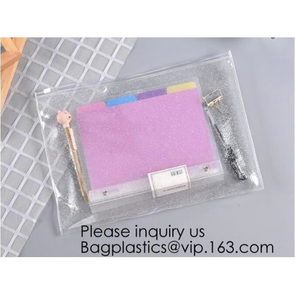 China Manufacturer Wholesale Transparent Beautiful Clear Eva Cosmetic Bag,Travel Bag With Double Zip Design, Bagease