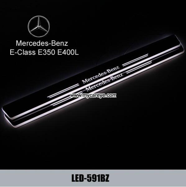 Mercedes-Benz E-Class E350 E400L car Moving LED lights sill door pedal