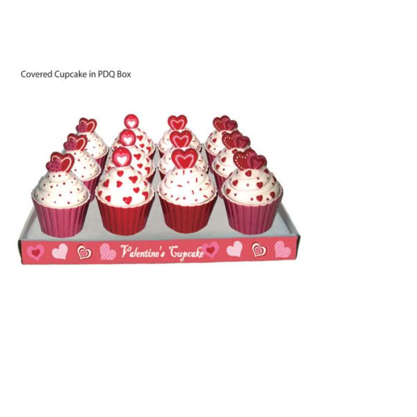 Beautiful Ceramic Kitchen Canisters Hand Painted Cupcake Trinket Box Hearts Design