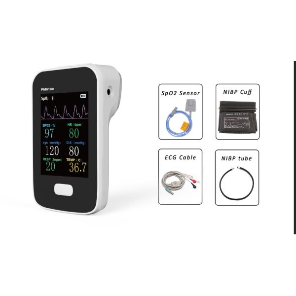 PR ECG NIBP терпеливого монитора SpO2 Bluetooth ЯГОДЫ Multi параметра Neonate Handheld