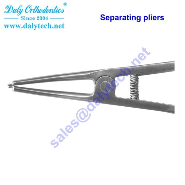 Separating pliers of ortho pliers from dental equipment manufacturers