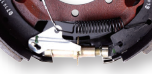 Red 12.25''X4'' Trailer Drum Brake Assembly ISO TS16949