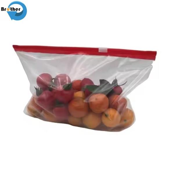 Clear Poly Ziplock Baggies for Freshness - Resealable Custom Zipper Bags for Food Storage Sandwich Bag with Zipper