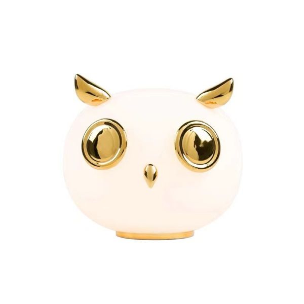 ノルディックオウル セラミックガラステーブルランプ 230*210mm モダンなスタイル 子供の部屋と寝室