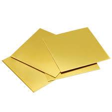 H62 H65 Brass Plate 5mm , Thin Brass Sheet C67400 For Thermal Devices