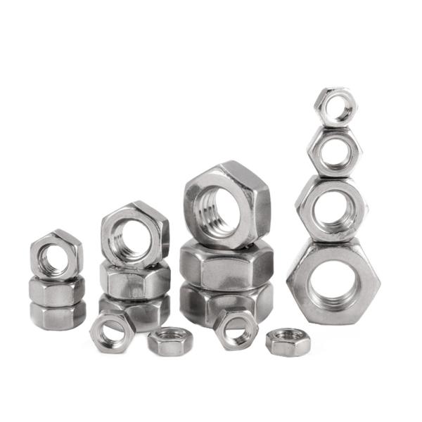 SS304/316/410 DIN934 Stainless Steel / Carbon Steel M3 - M100 Hexagon Nut Fasteners Supplier