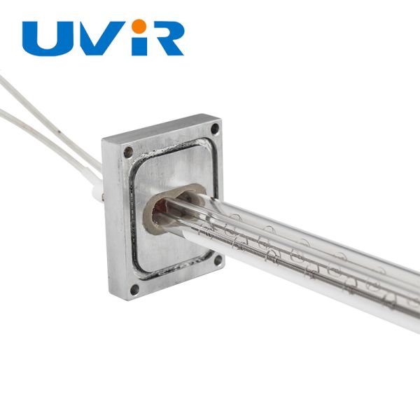 Lámpara de calor infrarroja de doble tubo 200-4000W, calentador halógeno de cuarzo