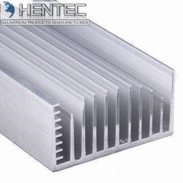 Cars 6005 Extruded Aluminum Heatsink Customized Shape PVDF Finishing