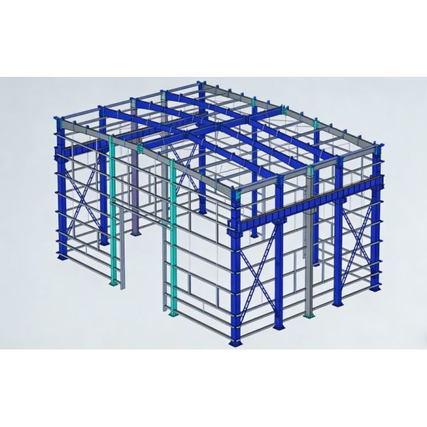 Modern Q355B Light Steel Structure Warehouse Prefab Construction