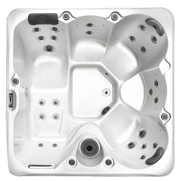 Luxury 5 Persons Outdoor Hot Tub with 26 Jets Whirlpool Massage and 3KW Heater Spa Tub