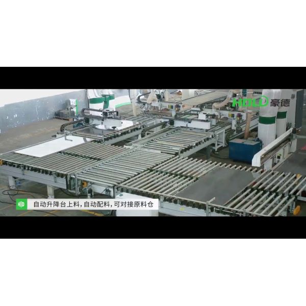 Автоматический аттестованный CE производственной линии мебели панели шкафа машины кольцевания края Woodworking