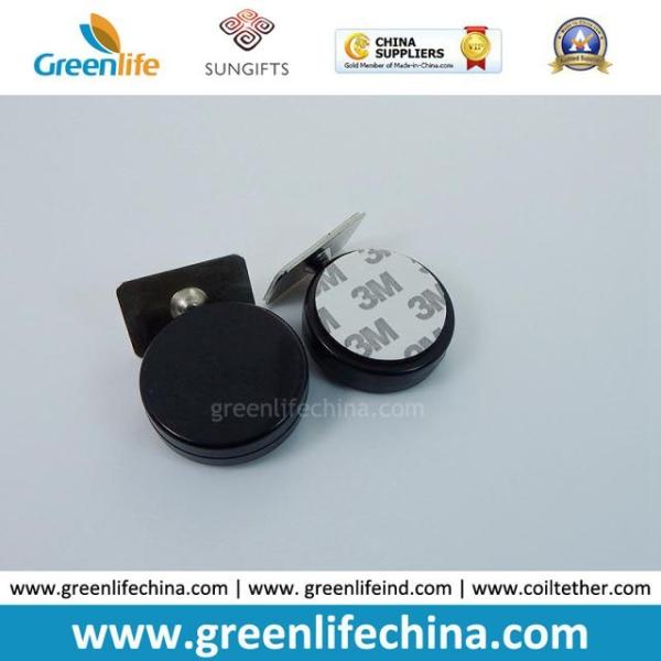 Round Plastic ABS Shell Conveniently Display Box by Metal Sticker