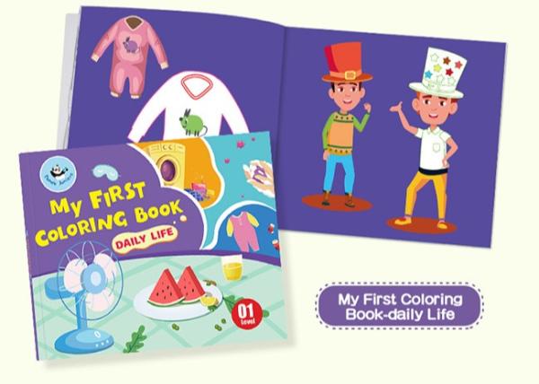 Daily Life Educational Coloring Book , Cognitive Development Creative Doodle Coloring