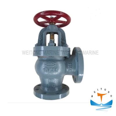 Marine Cast Iron Screw Down Check Angle Valve JIS F7378 16K For Boat