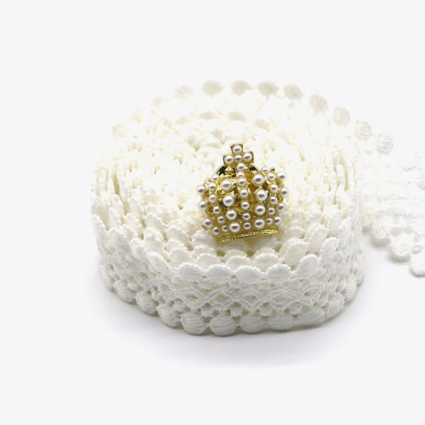 Crown Shaped Mens Diamond Cufflinks Inlaid Pearl Gold Color ODM