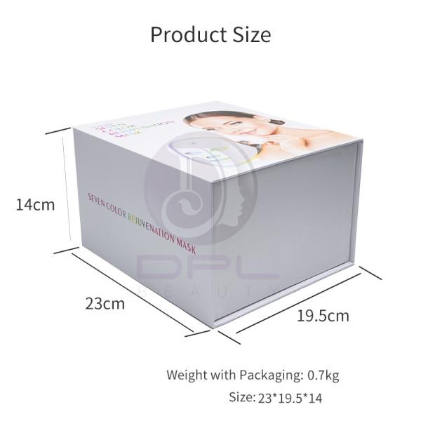 2021 7 Colors PDT Photon Light Rechargeable Beauty Therapy Facial Skin Care Spa Use LED Face Mask
