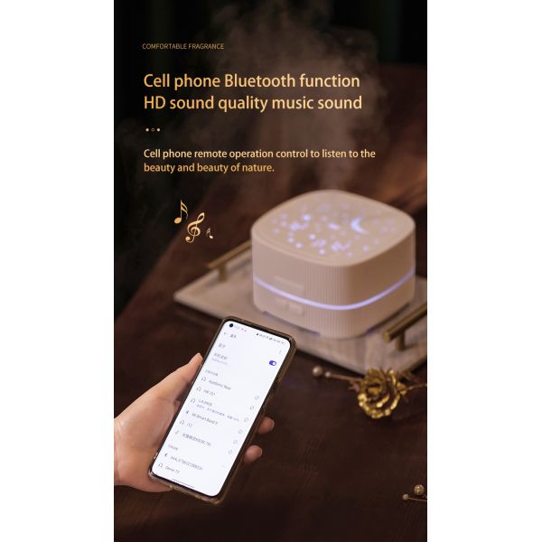 500mL Ultrasonic Aroma Air Humidifier Diffuser Machine With Noise Music Sleeping Sound