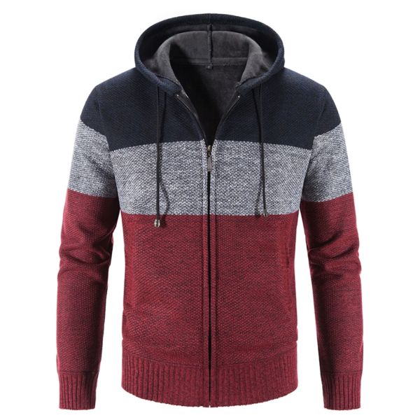 Men's Long Sleeved Sweater Coat Casual Men's Clothing Coats and Jackets for Big Sizes